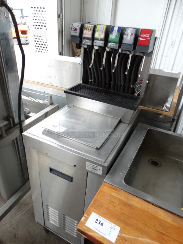 NICE! McCann's Stainless Steel Commercial 6 Flavor Carbonated Beverage Machine on Ice Bin. 19x26.5x56 - Image 2 of 10