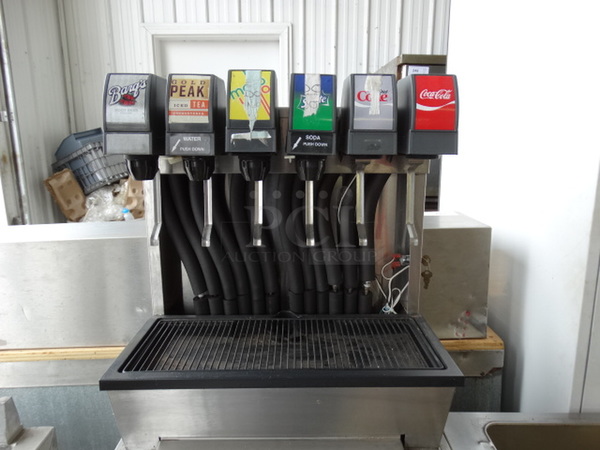 NICE! McCann's Stainless Steel Commercial 6 Flavor Carbonated Beverage Machine on Ice Bin. 19x26.5x56 - Image 3 of 10