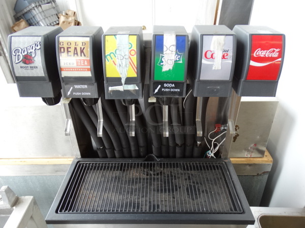 NICE! McCann's Stainless Steel Commercial 6 Flavor Carbonated Beverage Machine on Ice Bin. 19x26.5x56 - Image 5 of 10