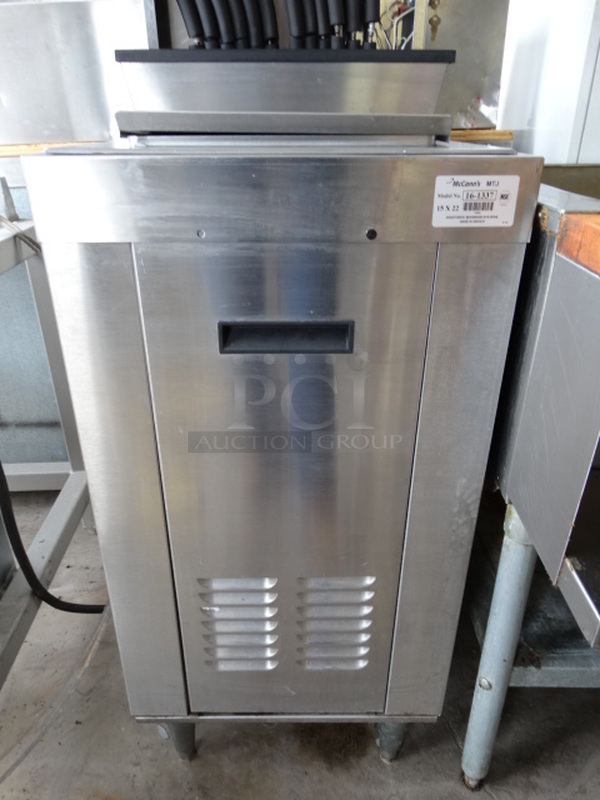 NICE! McCann's Stainless Steel Commercial 6 Flavor Carbonated Beverage Machine on Ice Bin. 19x26.5x56 - Image 9 of 10