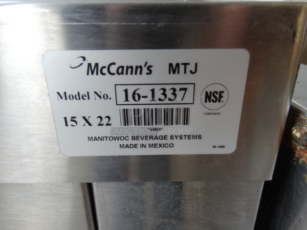 NICE! McCann's Stainless Steel Commercial 6 Flavor Carbonated Beverage Machine on Ice Bin. 19x26.5x56 - Image 10 of 10