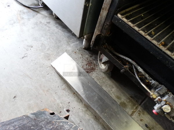 SWEET! American Range Stainless Steel Commercial Gas Powered 10 Burner Range w/ 2 Lower Ovens and Stainless Steel Overshelf on Commercial Casters. 60x34x57 - Image 11 of 12