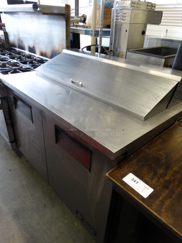 NICE! 2003 True Model TSSU-48-12 Stainless Steel Commercial Sandwich Salad Prep Table Mega Top Bain Marie on Commercial Casters. 115 Volts, 1 Phase. 48.5x30x43. Tested and Working! - Image 2 of 7