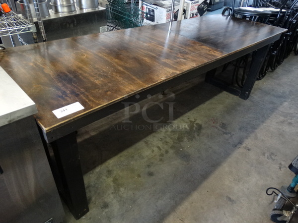 Wood Pattern Table. 94x30x33