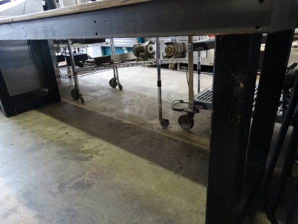 Wood Pattern Table. 94x30x33 - Image 6 of 6