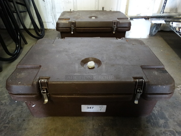 Cambro Model 160MPC Brown Poly Insulated Food Case. 24x16x10 - Image 1 of 7