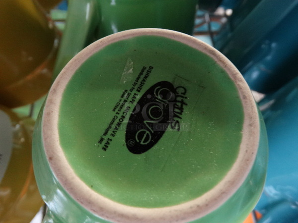 5 Green Ceramic Mugs. 5.5x4x4.5. 5 Times Your Bid! - Image 3 of 3