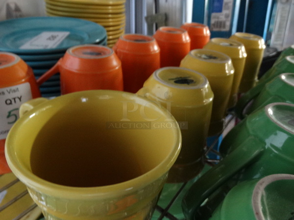5 Yellow Ceramic Mugs. 5.5x4x4.5. 5 Times Your Bid! - Image 3 of 4