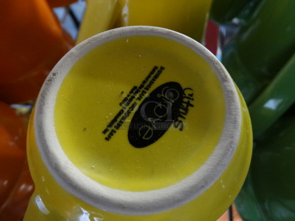 5 Yellow Ceramic Mugs. 5.5x4x4.5. 5 Times Your Bid! - Image 4 of 4