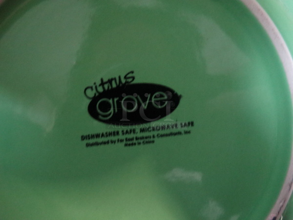 4 Green Ceramic Plates. 8x8x1. 4 Times Your Bid! - Image 3 of 3