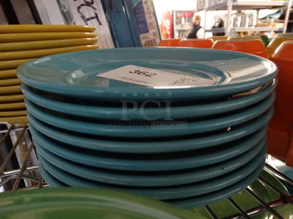 8 Blue Ceramic Plates. 8x8x1. 8 Times Your Bid! - Image 3 of 4