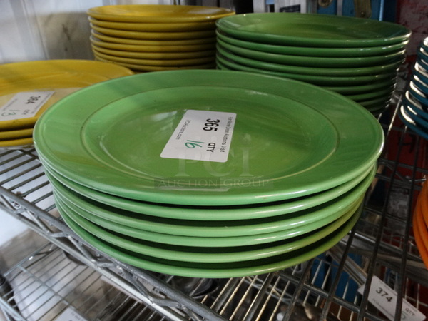 16 Green Ceramic Plates. 11x11x1.5. 16 Times Your Bid! - Image 2 of 3