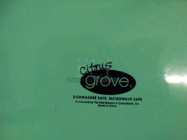 16 Green Ceramic Plates. 11x11x1.5. 16 Times Your Bid! - Image 3 of 3