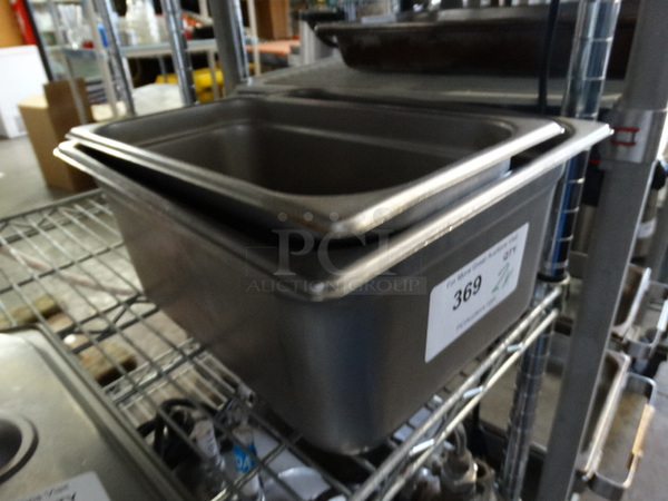 2 Various Stainless Steel Drop In Bins. 1/2x6, 1/3x4. 2 Times Your Bid! - Image 2 of 4