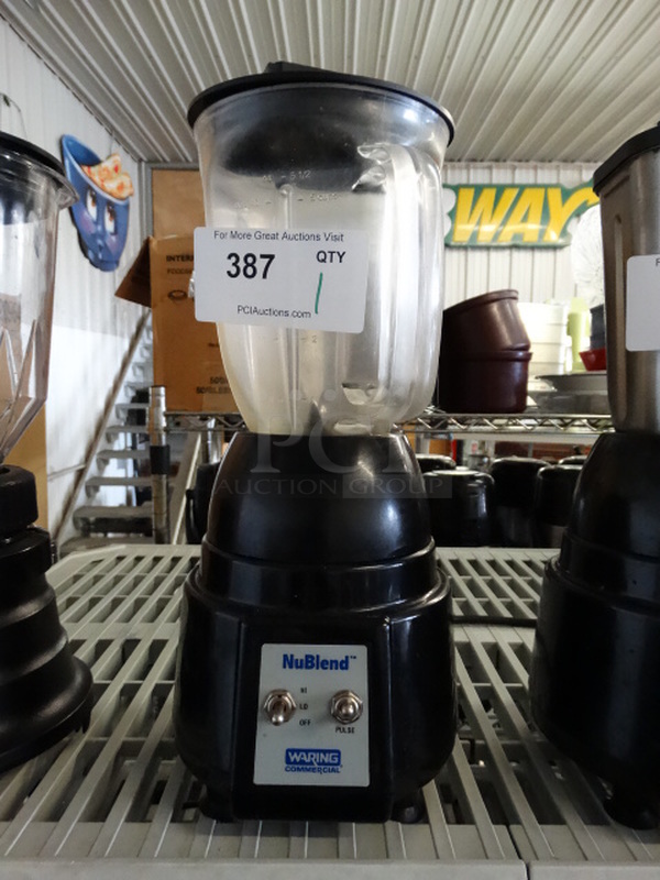 Waring NuBlend Model BB180 Commercial Countertop Blender w/ Pitcher. 120 Volts, 1 Phase. 7x7x15. Tested and Working!