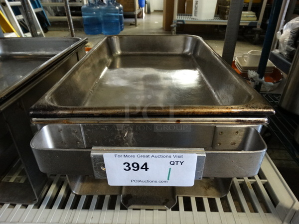 Metal Chafing Dish w/ 2 Drop In Bins. 23x13x10