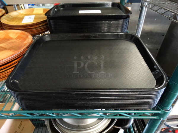 20 Black Poly Trays. 14x10.5x1. 20 Times Your Bid!