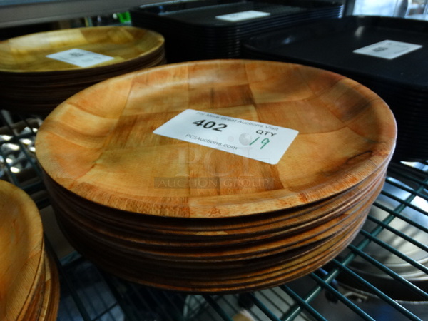 19 Wood Pattern Plates. 10x10x1. 19 Times Your Bid! - Image 2 of 2