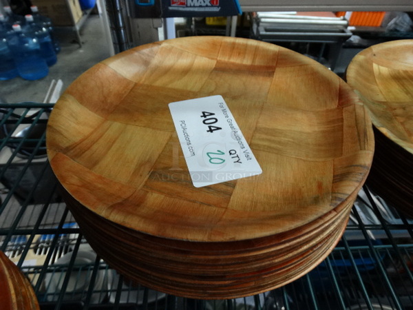 20 Wood Pattern Plates. 10x10x1. 20 Times Your Bid!