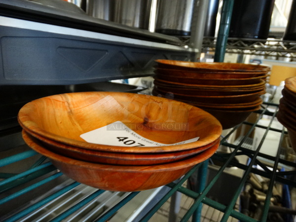 23 Wood Pattern Bowls. 6x6x1.5. 23 Times Your Bid! - Image 2 of 3