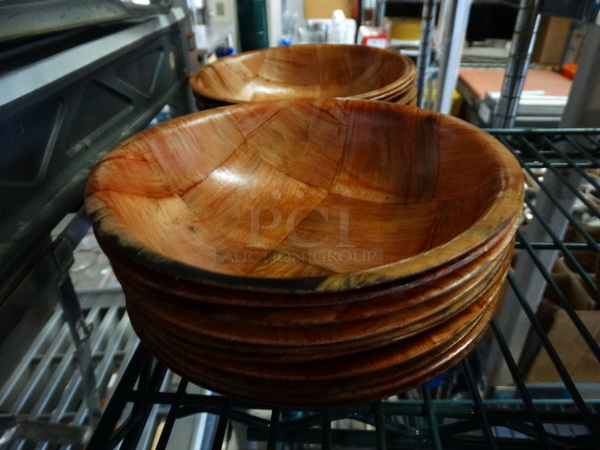 23 Wood Pattern Bowls. 6x6x1.5. 23 Times Your Bid! - Image 3 of 3