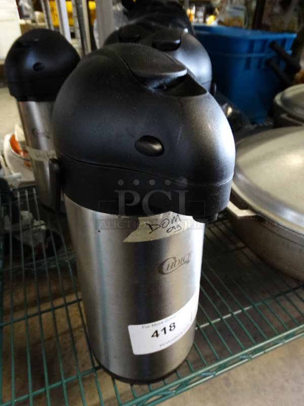 Choice Chrome Finish Air Pot. 5.5x7.5x15 - Image 2 of 3