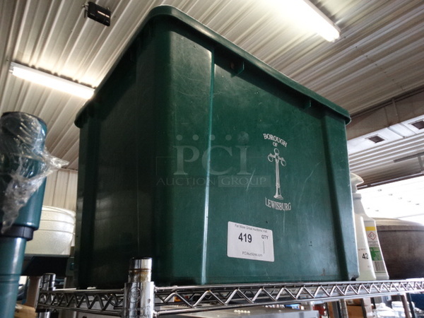 Green Poly Recycling Bin. 20x15x16 - Image 2 of 3