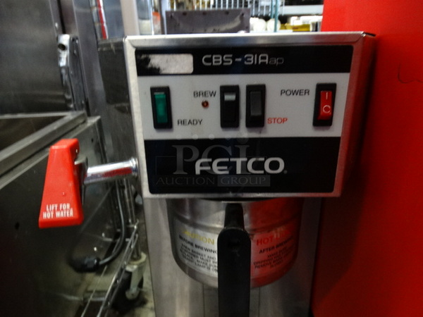 NICE! Fetco Model CBS-31A Stainless Steel Commercial Countertop Coffee Machine w/ Hot Water Dispenser and Metal Brew Basket. 120 Volts, 1 Phase. 11x14x24 - Image 2 of 5