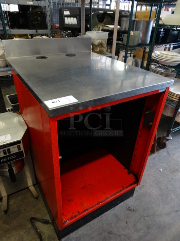 Stainless Steel Commercial Counter w/ Backsplash and Undershelf. 24x30x40 - Image 3 of 6