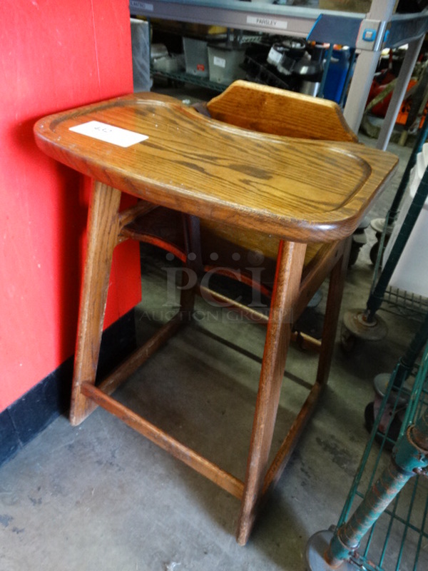Wood Pattern High Chair. 18x20x29 - Image 2 of 5