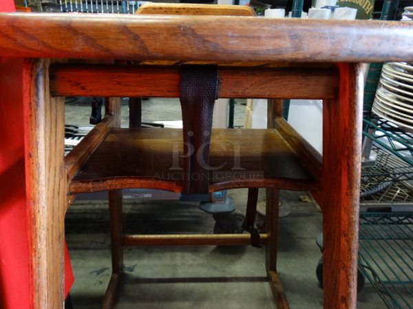 Wood Pattern High Chair. 18x20x29 - Image 5 of 5