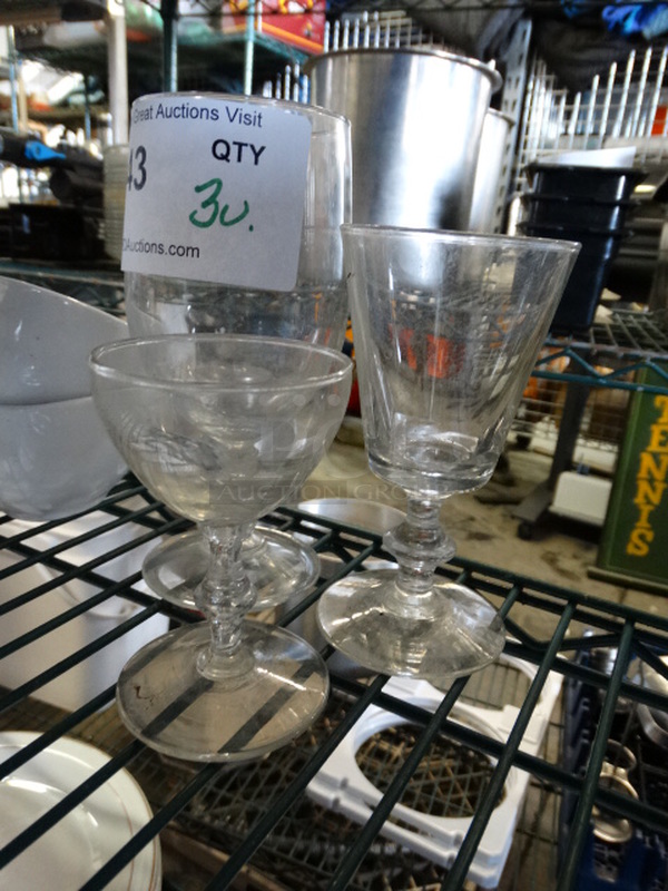 3 Stemmed Glasses. Includes 3xx35.5. 3 Times Your Bid! - Image 2 of 3