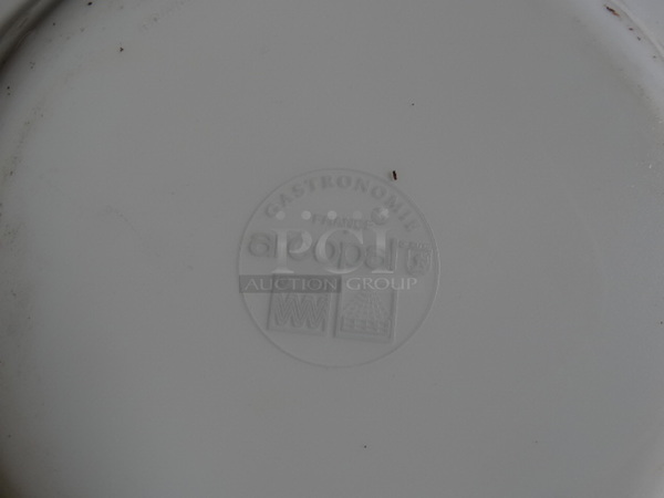 4 White Ceramic Pasta Plates w/ Red Lines on Rim. 11x11x2. 4 Times Your Bid! - Image 3 of 3