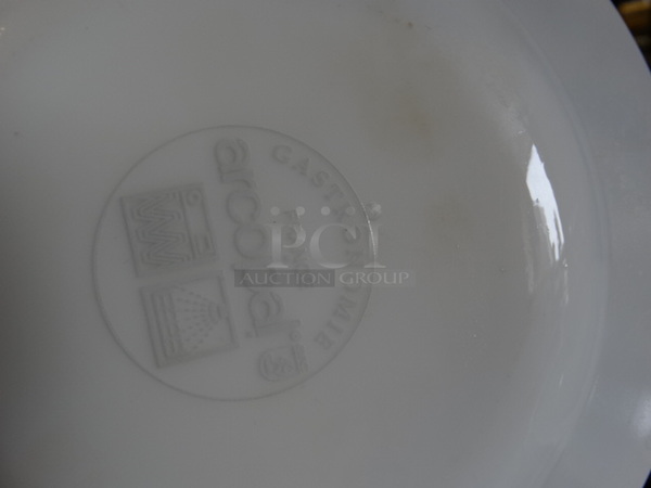 20 White Ceramic Plates w/ Red Lines on Rim. 6x6x1. 20 Times Your Bid! - Image 4 of 4