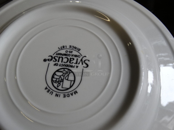 6 White Ceramic Plates. 6.5x6.5x1. 6 Times Your Bid! - Image 3 of 3