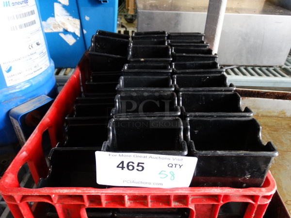 ALL ONE MONEY! Lot of 58 Black Poly Sugar Caddies! 3.5x2.5x2 - Image 1 of 3