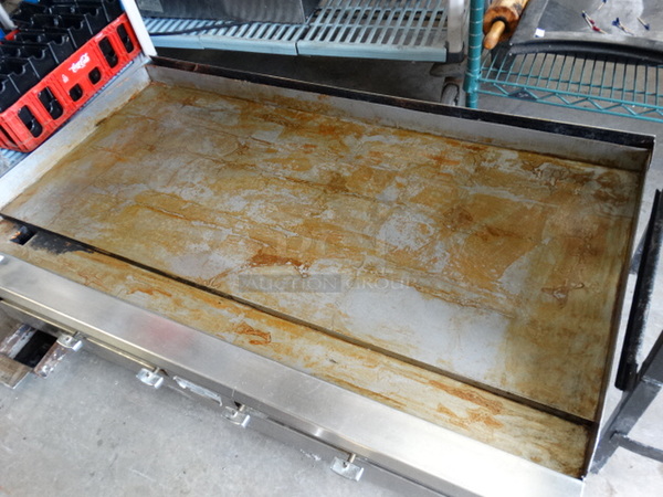 WOW! DCS Stainless Steel Commercial Countertop Gas Powered Flat Top Griddle. 48x28x11 - Image 2 of 8
