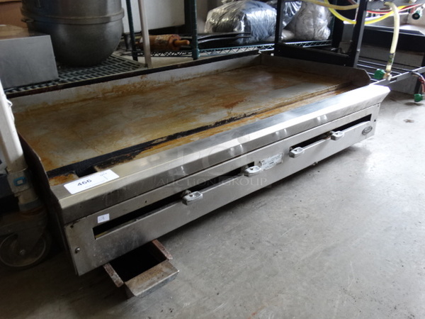 WOW! DCS Stainless Steel Commercial Countertop Gas Powered Flat Top Griddle. 48x28x11 - Image 3 of 8