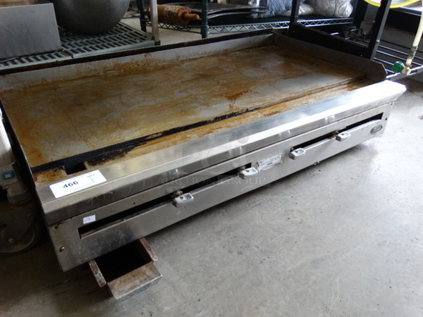 WOW! DCS Stainless Steel Commercial Countertop Gas Powered Flat Top Griddle. 48x28x11 - Image 4 of 8