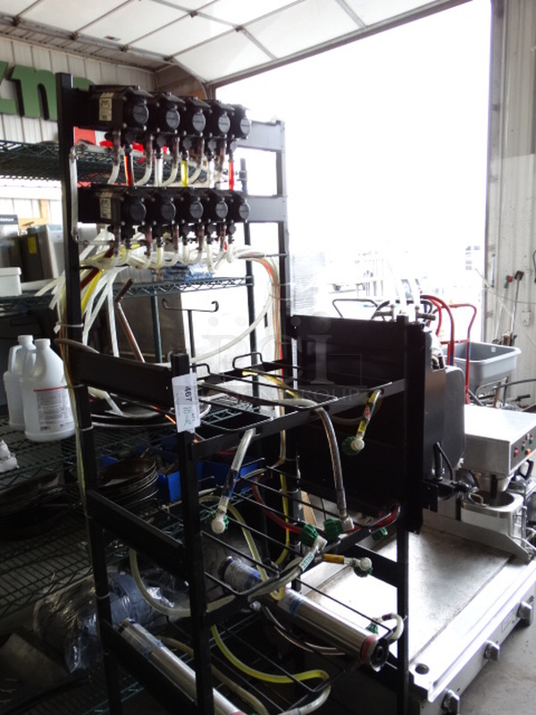 10 Soda Pumps on Metal Rack. 40x22x77. 10 Times Your Bid! - Image 2 of 8