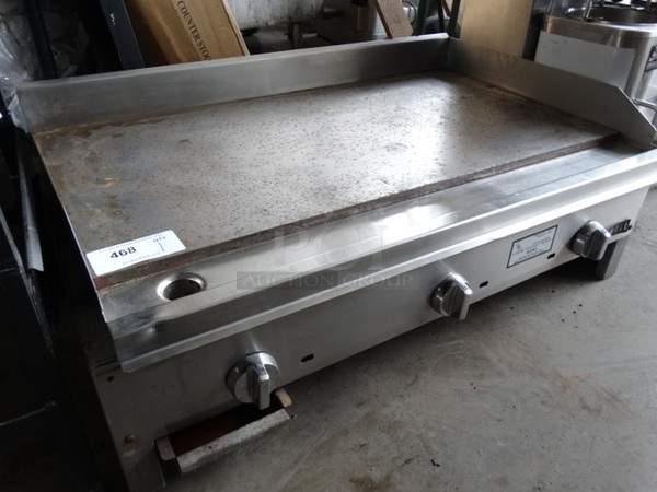 NICE! Anvil Stainless Steel Commercial Countertop Gas Powered Flat Top Griddle. 38x24x13 - Image 2 of 8