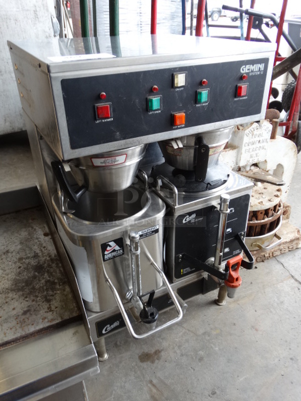NICE! Curtis Model GEM-12 Stainless Steel Commercial Countertop Coffee Machine w/ 2 Coffee Servers and 2 Metal Brew Baskets. 220 Volts, 1 Phase. 18x21x29 - Image 3 of 6