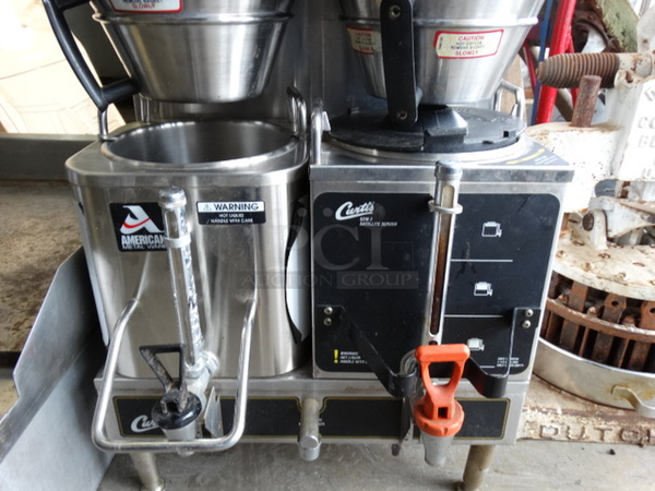 NICE! Curtis Model GEM-12 Stainless Steel Commercial Countertop Coffee Machine w/ 2 Coffee Servers and 2 Metal Brew Baskets. 220 Volts, 1 Phase. 18x21x29 - Image 5 of 6