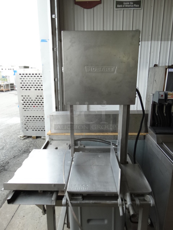 FANTASTIC! Hobart Model 5801 Stainless Steel Commercial Floor Style Meat Saw. Comes w/ 2 Blades! 200-230/460 Volts, 3 Phase. 39x43x74 - Image 8 of 12