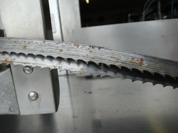FANTASTIC! Hobart Model 5801 Stainless Steel Commercial Floor Style Meat Saw. Comes w/ 2 Blades! 200-230/460 Volts, 3 Phase. 39x43x74 - Image 11 of 12