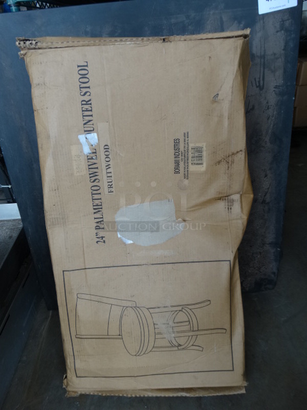 BRAND NEW IN BOX! Palmetto Swivel Stool.  - Image 1 of 3