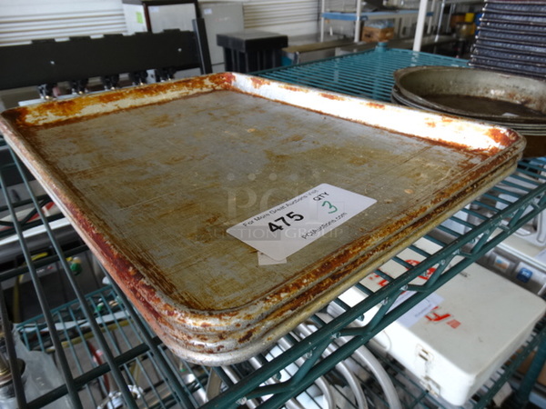 3 Metal Half Size Baking Pans. 13x18x1. 3 Times Your Bid! - Image 2 of 3