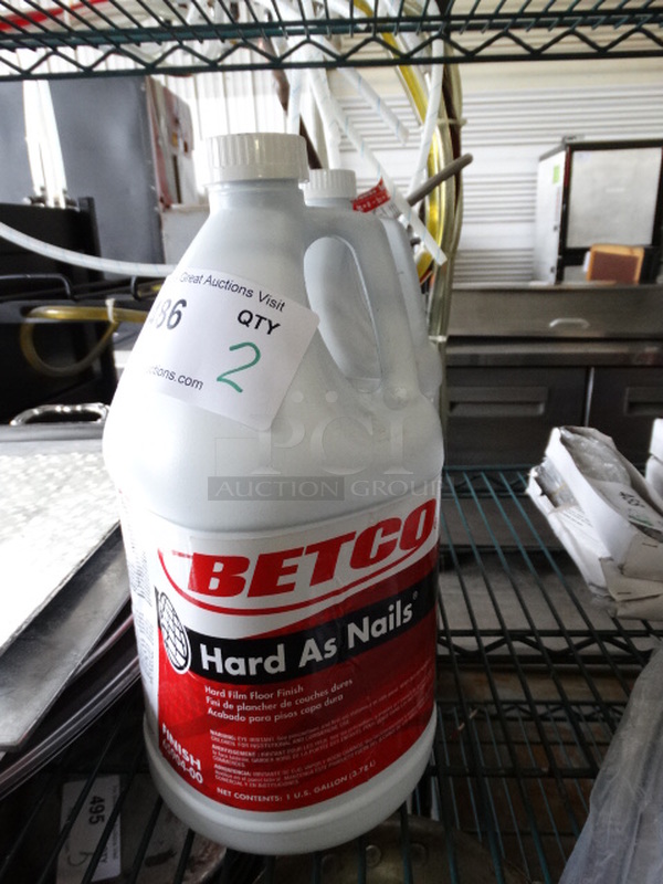 2 Betco Hard As Nails Jugs. 6x6x12. 2 Times Your Bid!