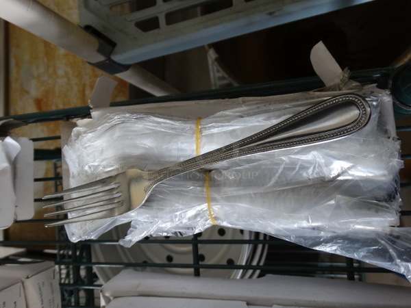 ALL ONE MONEY! Lot of 48 BRAND NEW! Metal Forks! 7.5" - Image 1 of 4