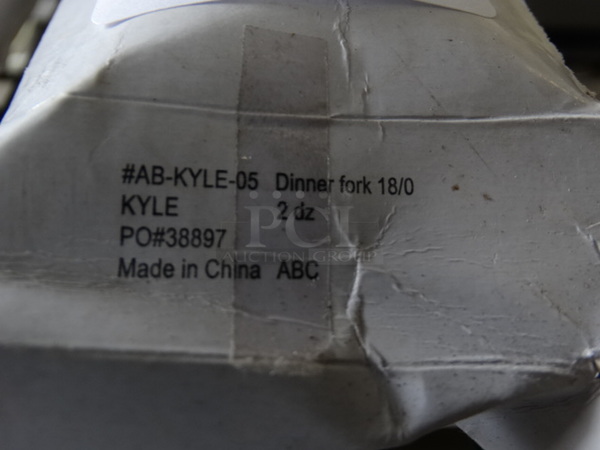 ALL ONE MONEY! Lot of 48 BRAND NEW! Metal Forks! 7.5" - Image 4 of 4